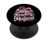 Book Reading Reading Is Magical PopSockets Adhesive PopGrip
