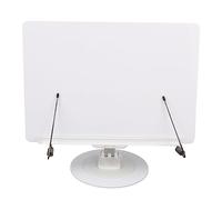 Book Reading Stand, 30 X 21cm Laptop Stand Foldable 360 Degree Rotating Book Stand Acrylic Holder with Page Clips Multi Angles Adjustable Cooking Bookstands for Textbook Recipe