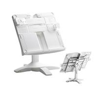Book Reading Stand | Textbook Holder | Rotating Height-Adjustable Display for Music Sheet Cookbook Document Planner Kitchen Notebook Bible Adults School Laptop Students Album
