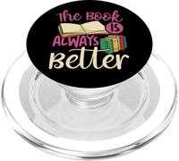 Book Reading The Book Is Always Better PopSockets PopGrip for MagSafe