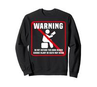 Book Reading Warning Do Not Disturb This Book Reader Serious Sweatshirt