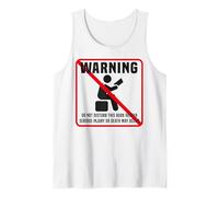 Book Reading Warning Do Not Disturb This Book Reader Serious Tank Top