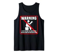 Book Reading Warning Do Not Disturb This Book Reader Serious Tank Top