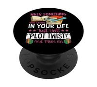 Book Reading When Something Goes Wrong In Your Life Just PopSockets Adhesive PopGrip