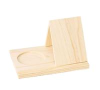 Book Rest with Cup Holder, Triangle Book Holder, Multifunctional Wooden Book Rest, Wooden Night Stand Book Holder, for Readers, Bedroom, Living Room