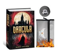 Book Safe Box, Discreet Safe Box, Secret Storage Box with Code Opening or Key for Money, Jewellery, Secret Hiding Place, Anti-Fire Pouch