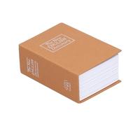 Book Safe, Lock Box Diversion Book Safe Secret Metal Lock Box Fake Book Box Money Hiding Collection Box with Lock Keys for Home Office Portable Safe Box for Money Cash (mini