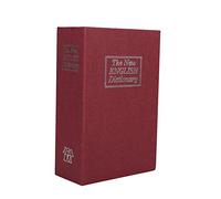 Book Safe Storage Box Dictionary Security Lock Boxes Secret Safe Can With Security Combination Lock Cash Money Jewellery Hiddens Locker Box(Red) (password red)