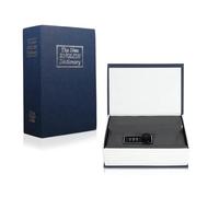 Book Safe with Combination Lock,Dictionary Diversion Money Box 3 Digit Combination Lock Book Safe Portable for Hiding Cash Valuables Key Money Jewelry,4.5x2.1x7inch