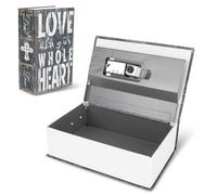 Book Safe with Combination Lock, Dictionary Diversion Money Box Portable Money Safe Box Secret Book Safe Storage Box with Security Combination Lock, 7.2x4.6x2.2inch