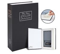 Book Safe with Combination Lock, Ohuhu Real Paper Diversion Secret Safe, Dictionary Money Box with Code Lock, Portable Lock box Safe Box for Key Cash Jewelry, Flip Book Hidden Safe