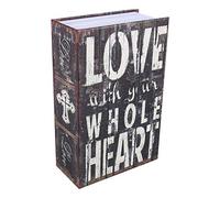 Book Safe with Key Lock, Small Sized Diversion Book, Portable Metal Safe Box, Secret Book Hidden Safe,Dictionary Diversion Book,7.09 X 4.53 X 2.17inch(#1)