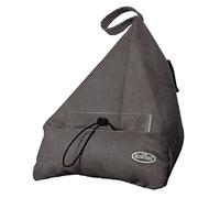 Book Seat Bookend / Tablet PC Holder / Travel Cushion with Pouch - Charcoal Grey