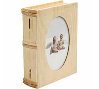 Book Secret Wooden Storage Photo Box Decoration Shaped Keepsake Decorate Craft