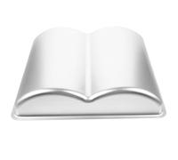 Book Shape Aluminium Alloy Cake Baking Pan, Non-Stick Fixed Base | Novelty Cake Mould for Everyday Baking, Easy Demould Finish, Simple Cleaning, Metal Bakeware for Home Use