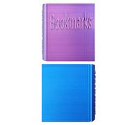 Book Shaped Bookmark Holders Home Office Desk Bookmark Holder Ornaments Gift for Friends Decor Personalized Gifts Storage Box for Bookmarks (Blue-Purple)
