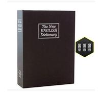 Book-Shaped Diversion Safe with Combination Locks. Secret Book Safe/Hidden Locker Box for Cash/Money/Jewellery(black)
