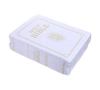 Book Shaped Plush Bible Pillow with Openable Design and Scripture
