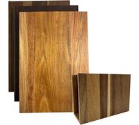 Book-Shaped Wooden Cutting Board Set, 3-Piece with Stand, Kitchen Decor Chopping Boards, Wood Material, 33x25cm, Space Saving Design for Kitchen and Dining Room