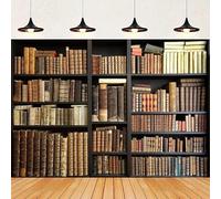 Book Shelf Decoration Photography Backdrop Custom Children Study Library Wall School Party Home Studio Photo Backgrounds Props 120X80cm