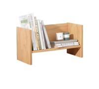 Book Shelf Desktop Shelf Tilting Small Wooden Bookshelf, Stationery Accessories Display Rack, Office Supplies Organizer (2 Color) Bookshelf(Original Wood Colour)