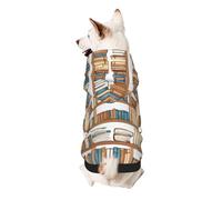 Book Shelves Collection and Ladder Small Dog Hoodie Cute Printed Pet Sweater with Hood for Small Breed Dogs, Lightweight Comfortable