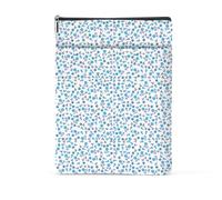 Book Sleeve Book Lovers Gifts Waterproof Books Pouch Protector Cover Reading Accessories Gifts for Women Girls Bookworm Teacher Reader Librarian Birthday Graduation Christmas, Aesthetic Blue Floral
