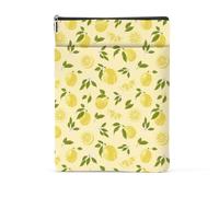 Book Sleeve Book Lovers Gifts Waterproof Books Pouch Protector Cover Reading Accessories Gifts for Women Girls Bookworm Coworker Sister Reader Librarian Birthday Graduation Christmas, Lemon Lover Gift