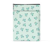 Book Sleeve Book Lovers Gifts Waterproof Books Pouch Protector Cover Reading Accessories Gifts for Women Girls Bookworm Mom Reader Librarian Birthday Graduation Christmas, Aesthetic Green Floral