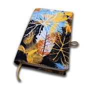 Book Sleeve Cover for Novel, Autumn Foliage Pattern Style, Hard Books Cover for Paperback, Washable Fabric, Book Protector- Padded, Book Case Cover for Adult 5.5 x 8.2 x 1.6