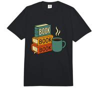 Book Stack Coffee Cozy Reading Comfort Colors Adult Heavyweight T-Shirt