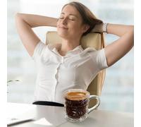 Book Stack Mug - 200ml Heat-Resistant Glass Cup - 3D Hand Painted Book Mug with Handle,for Men Bookworm Writers Librarians Readers Reading Lovers Christmas Birthday Latte Tea