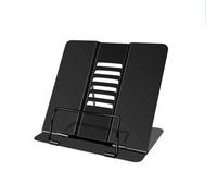 Book Stand,Adjustable Metal Book Holders,Cookbook Reading Rest Holder with 6 Adjustable Angles and Paper Page Clip Portable Reading Rest Book Holder for Cookbook Documents Textbook Sturdy Desk