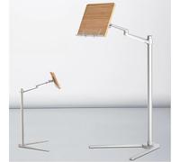 Book Stand, Adjustable Wooden Book Holder for Hands-Free Reading, Multi-Angle Design with Elastic Clip for Books, Laptops, and Tablets