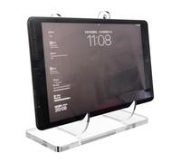 Book Stand - Crystal Clear Acrylic Book Organiser Space Saving Books Non-Slip Storage for Room Kitchen Children's Room Bedroom Office Living Room