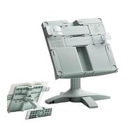 Book Stand for Reading | 8.27 x 8.86inches ABS Book Holder | Height-Adjustable Rotating Document Holder | Portable Music Sheet Display for Study Kitchen Laptop Bible Piano Cookbook