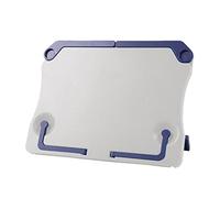 Book Stand for Reading in Bed, Lap Holder with Page Paper Clips for Hands Free, Portable Shelf Book Shelf Holder Rack Adjustable Height for Display Foldable Portable Hands Free