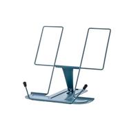 Book Stand Portable Book Holder Adjustable Reading Rest Recipe Cookbook Stand Cell Phone for Textbook(Dark Blue)