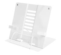 Book Stand White Iron Multi Angle Adjustable Hands Free Reading Rack