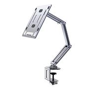 Book Stand with Clamp - Ergonomic Hands-Free Holder, Portable & Foldable for Reading and Learning, Suitable for Projectors