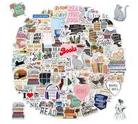 Book Stickers 100Pcs Reading Motivational Quote Stickers Aesthetic Stickers Bookish Stickers Reading Stickers Booktok Stickers for Water Bottles Book Laptops Scrapbook Skateboard