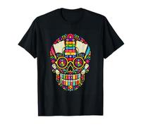 Book Sugar Skull Reading Librarian Reader T-Shirt