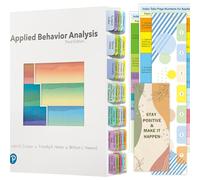 Book Tabs for Applied Behavior Analysis Cooper 3rd Edition, Full Set Index Tabs (Not with Book), 60 Color-Coded, Laminated & Repositionable Tabs with Guidelines and Bookmark, Easy to Install