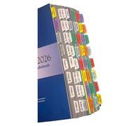 Book Tabs for ICD-10-CM 2026, The Complete Official Codebook with Guidelines (AMA/Optum Physicians Version) Laminated, Color Coded and Repositionable with Alignment Card. (Book not included in the