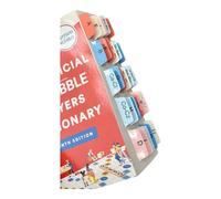 Book Tabs for The Official Scrabble Players Dictionary, Laminated, Color-Coded, Durable, Repositionable Tabs. Includes Alignment Card & Blank Tabs for Customization (Book not Included)