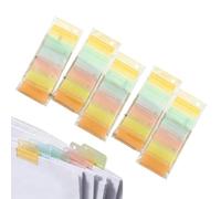 Book Tabs - Push-Pull Notes Index Tabs | Page Annotating Markers - for Teachers Students School Office Home Notebook Textbook Journal Document