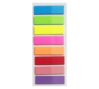 Book Tabs Set - 8 Colors Bookmark Sticky Flags for Annotating | Transparent PET Page Markers, Colored Annotation Strips for Students, Teacher Supplies, Notebook Memo Note for