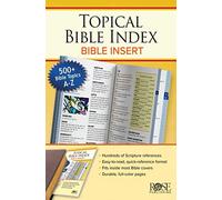 BOOK: Topical Bible Index Insert: Bible Insert