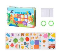 Book Toy For Kids,Cartoon Fun Activity Book | Educational Math Learning Game, Travel Interactive Game, Hands-On Skills Activities For Kids Ages 3+
