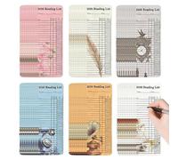 Book Tracker Bookmarks, Library Accessory Page Markers | Book Journal Reading Log,for Students Bookworm Teachers Women Men Readers Kids Adults Enthusiasts